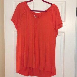 Cupio Plus Size Solid Flutter Sleeve Top